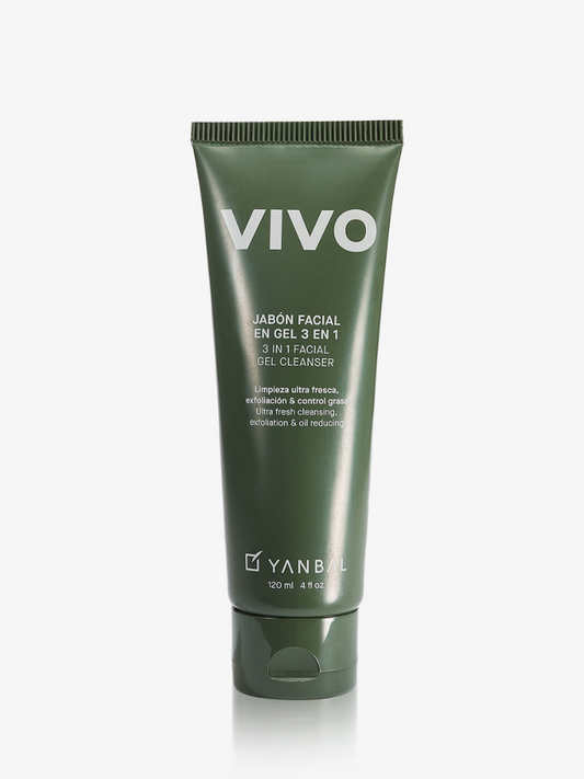 Vivo Jabón Facial en Gel 3 en 1