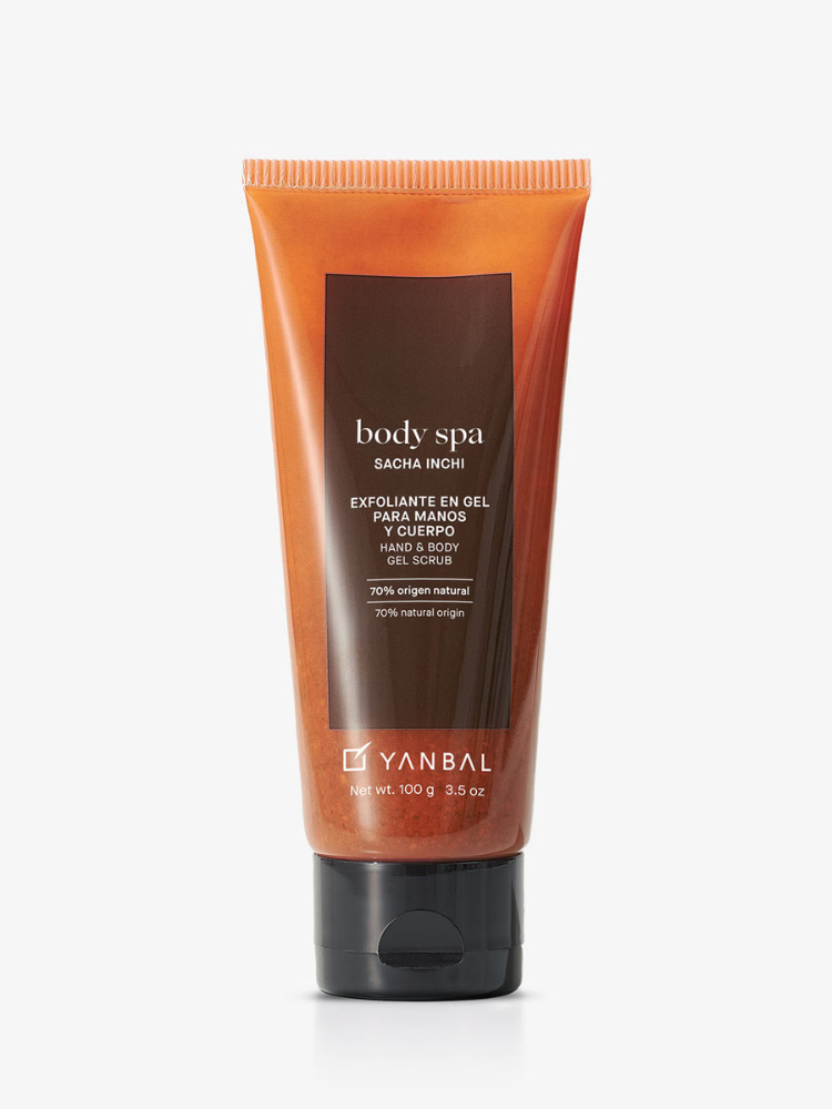 Body Spa Sacha Inchi Exfoliante en Gel Para Manos y Cuerpo Nutrición